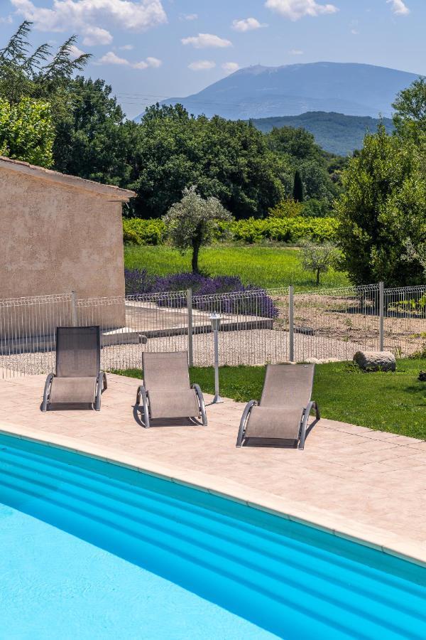 Villa Mas Provencal climatisé avec vue sur le Mont Ventoux à Vaison-la-Romaine Extérieur photo